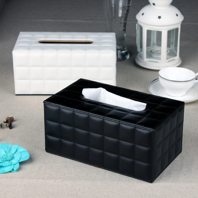 家居收纳新风尚 揭秘2015爆款羊皮纹格子线遥控器收纳盒